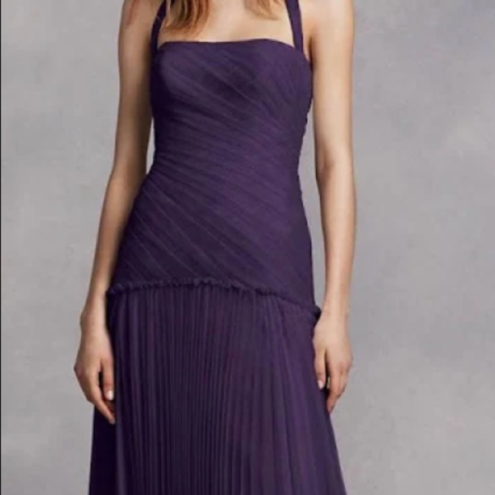 White by Vera Wang Bridesmaid Dress in Navy